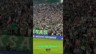BURSA TRİBÜNLERİ TEK SES! 🔥💚🤍