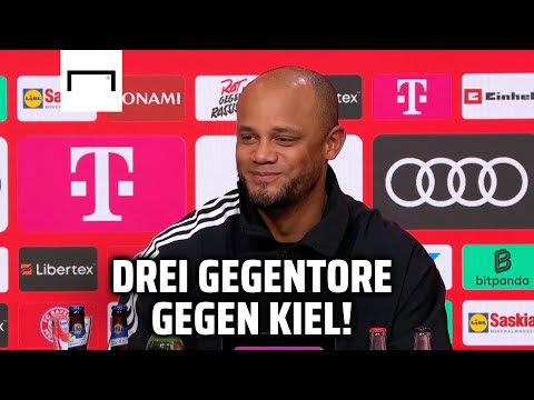 4:3 gegen Kiel: Kompany scherzt und ahnt schon, welche Fragen kommen 😅👀 | FC Bayern