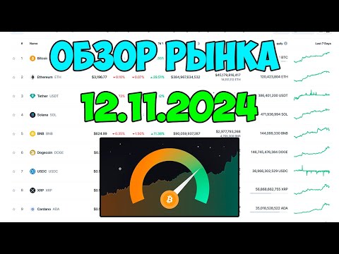 🔴ОБЗОР РЫНКА КРИПТОВАЛЮТ И КЛЮЧЕВЫХ ИНДИКАТОРОВ 12.11.2024