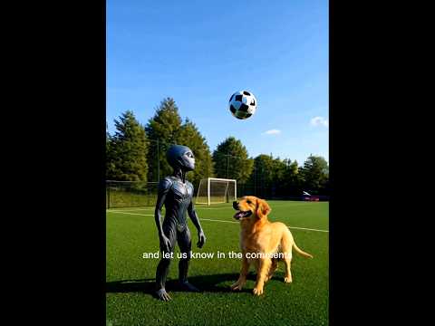 Alien Teaches Dog How to Catch a Ball โ A Hilarious Lesson! (Part 4) #aivideos