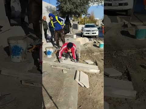 تهيئة الطريق العام لذوي الاعاقة وكبار السن/ بالتعاون مع شبكة نايا الاجتماعية #عمان #الأردن #الزرقاء