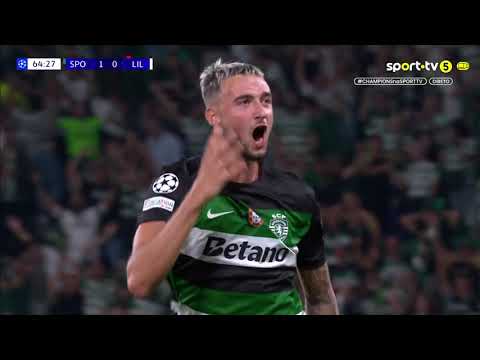 Golo Debast: Sporting (2)-0 Lille - UEFA Champions League 2024/25 | sport tv