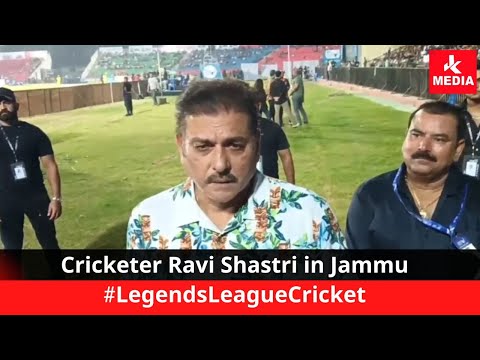 Cricketer Ravi Shastri in Jammu.