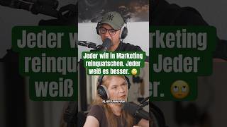 Jeder will in Marketing reinquatschen. Jeder weiß es besser. 🙄 #optimismusaufumwegen #podcast