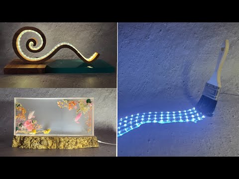 3 Epoxy Resin Ideas - DIY Lamps