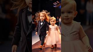 "Cutest Kids Moments! 🥰 #MiniModels #FashionShowKids"