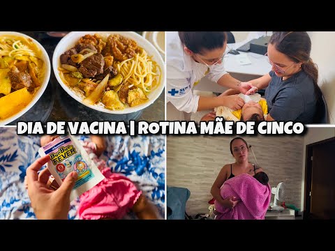 MAVIE TOMOU A VACINA DE 2 MESES | COMO FIZ PRA ALIVIAR OS SINTOMAS? Mãe de cinco