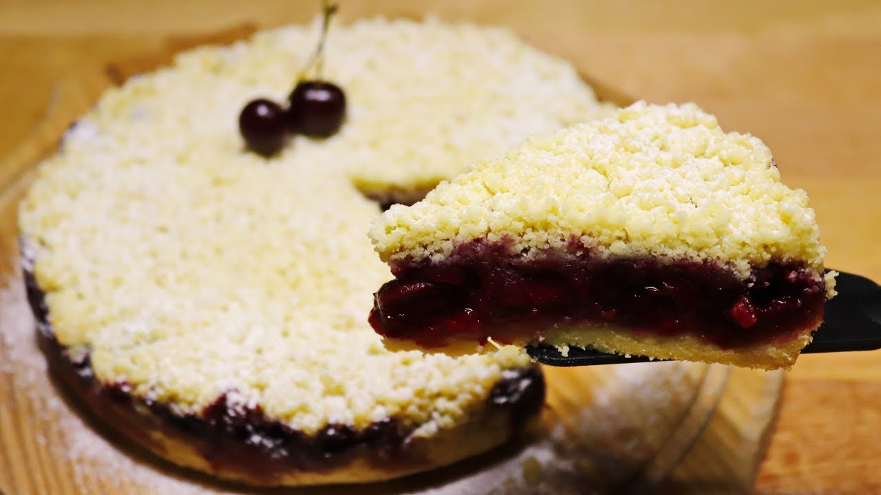 Вишнёвый ПИРОГ Самый Простой Ягодный Пирог! Cherry pie