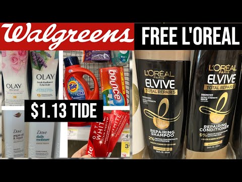 Walgreens FREE L'OREAL SHAMPOO + $1.13 TIDE!! RUN!!