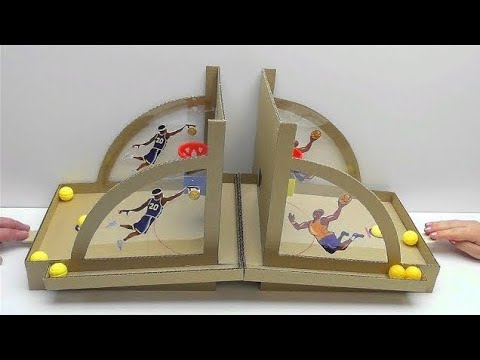How to make Basketball Board Game from Cardboard DIY at Home