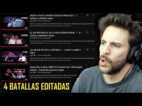 Reacciono a 4 batallas épicas editadas por @RykerMusic | ShaunTrack