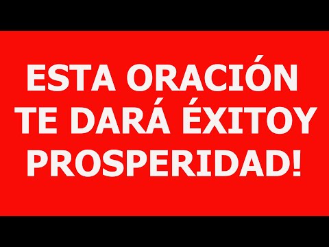 ESTA ORACIÓN HACE MILAGROS, TE DARÁ RIQUEZA Y ABUNDANCIA!