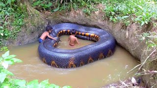 Giant Realistic Serpent Illusion in Water