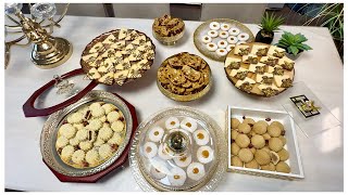 Gâteau  l’Aid/ 3 modèles de sablés avec la même pâte Maamoul aux dattes et aux amendes et fakass