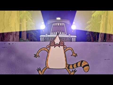 UN AUTO AS3S1N0 PERSIGUE A RIGBY. UN SHOW MÁS. Capítulos Completos En Español