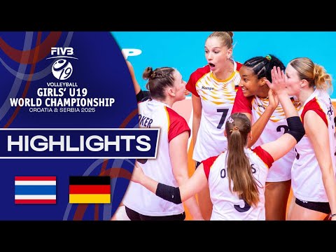 Thailand 🇹🇭 vs. Germany 🇩🇪 - Highlights | Girls’ U19 World C...