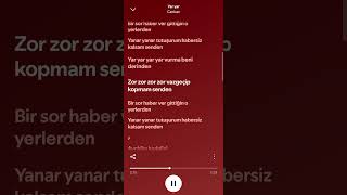 Cankan - Yar yar ( şarkı sözleri)