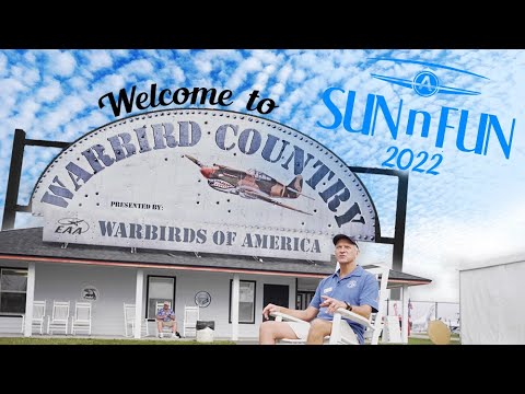 Warbird Country sign and Sun N Fun Logo