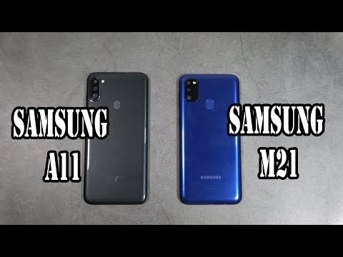 (ENGLISH) Samsung Galaxy A11 vs Samsung Galaxy M21 - SpeedTest and Camera comparison
