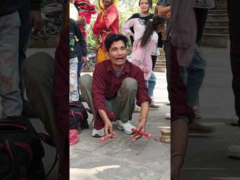 यह दोनों लकड़ी अलग होकर भी चला धागा यह मैजिक ट्रिक