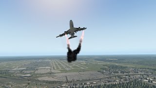 Boeing 747 Erupts in Flames Seconds After Takeoff |XP11