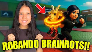 ROBANDO BRAINROTS LEGENDARIOS EN ROBLOX!!🥷|Regina MH 