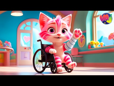 🩷 GATA ROSA aprende a PATINAR⛸️  SE CAE  y va al HOSPITAL 💥 Caricaturas infantiles