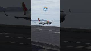 TAP Air Portugal A320neo landing at Madeira Airport #aviation