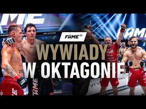 Wywiady w oktagonie | FAME 23 (Ferrari, AJ, Good Boys, Lexy, Wronek i inni)