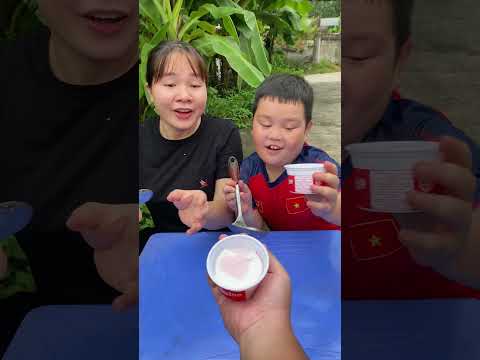 Thử thách ai nhanh tay lấy kem trước cute #shorts #cute