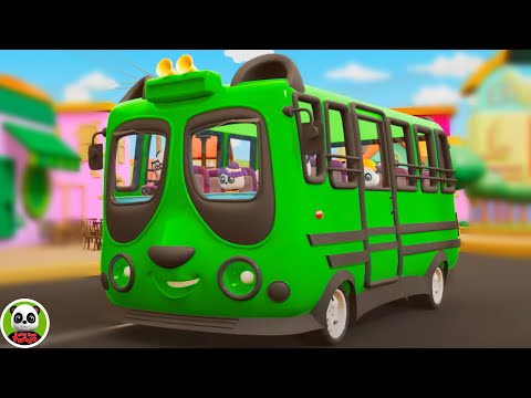 Wheels on the Bus Go Round And Round, Nursery Rhymes for Kids Songs