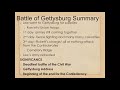 Battle of Gettysburg Overview