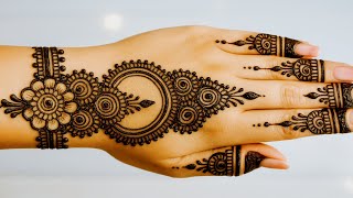 Very beautiful back hand mehndi design ❤️😀| mehndi ka design | mehndi design simple | mehndi design