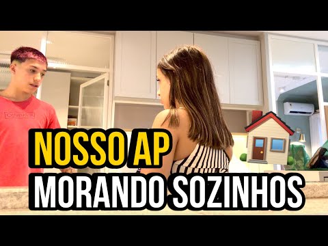 TOUR PELO NOSSO APARTAMENTO NOVO! MORANDO SOZINHOS..