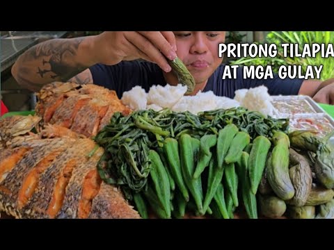 PRITONG TILAPIA AT GULAY | MUKBANG PHILIPPINES | TOL BULOY MUKBANG