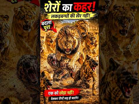 🔥 क्या शेर अपना बदला ले पाएंगे🔥#shorts #ytshorts #viral #trending #new #animals #wildlife #facts #hd