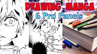 Drawing 6 Pro Manga Panels On Ipad Pro 12.9 - Anime Manga Sketch