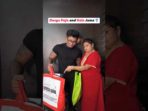 Durga Pujor Kalo Jama 👕😂 #shorts #youtubeshortsvideos #thetollyyfamily #durgapuja