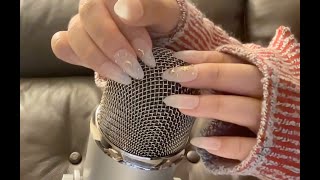 ASMR Mic Scratching with Long Nails | Aggressive Triggers [NO TALKING]