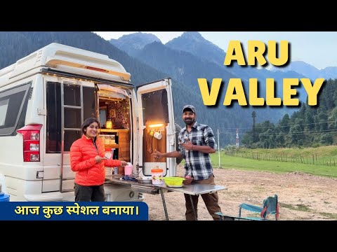 Ep-08-CAMPING IN KASHMIR WITH OUR NEW CARAVAN😍Aru valley | vanlife | Family Roadtrip@Ghumakkadbugz