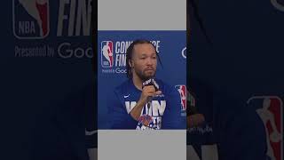 Jalen Brunson Shuts Down Reporter 😤 | Defends Coach Thibs After Knicks Loss 🗽🔥
