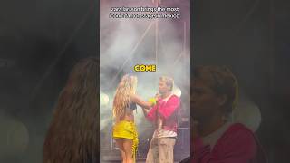 Zara Larsson brings huge fan on stage