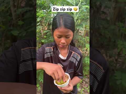 Zip zip zip 🤣🤣 #edit #food #wildfruit #eatingrice #eatrice