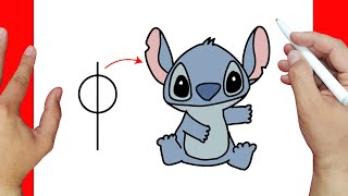 Aprende a dibujar a stitch paso a paso | Dibujos fáciles