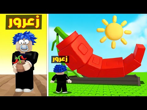 فلم روبلوكس : زعرور يخرج اكبر فلفلة حارة في العالم من تحت الارض و ليلي سعيدة 😱🔥
