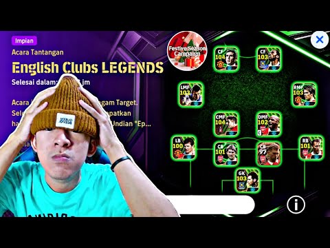 DIBILANG TAKUT LAWAN BOT LEGENDS ENGLISH CLUBS! eFootball 2025 Mobile