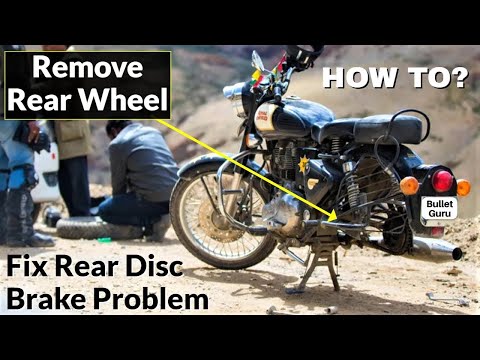 How to Open Motorcycle Rear Wheel & Rear Disc Brake Problem | DIY Solution