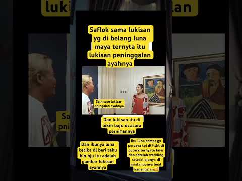 Ternyta lukisan itu yg di bikin gaun pas acara nya luna #lunamayayaterbaru #nagita #rafiahmad