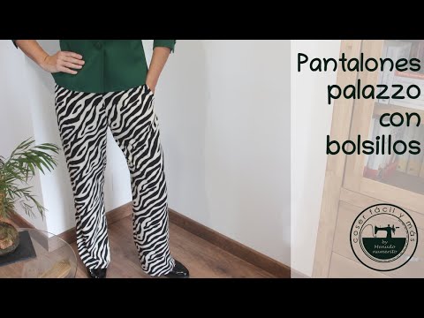 Pantalones palazzo animal print