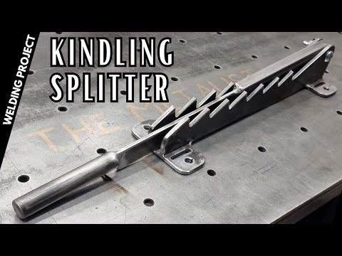 Making a Kindling splitter mount on a Tree